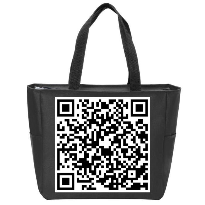 God Is Greater QR Code Zip Tote Bag