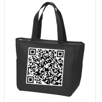 God Is Greater QR Code Zip Tote Bag