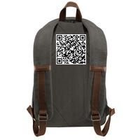 God Is Greater QR Code Cotton Canvas Backpack