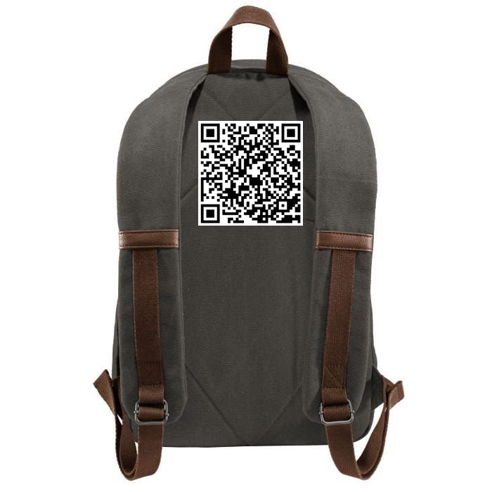 God Is Greater QR Code Cotton Canvas Backpack