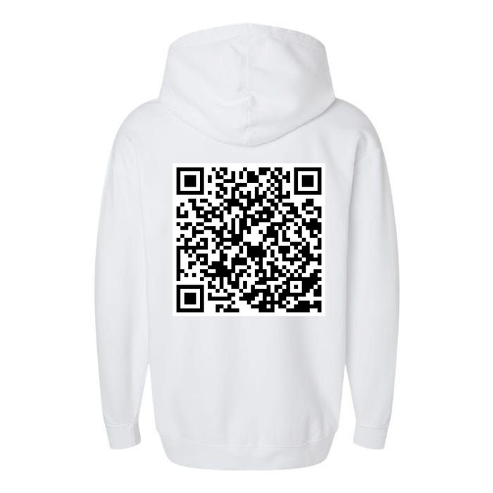 God Is Greater QR Code Garment-Dyed Fleece Hoodie