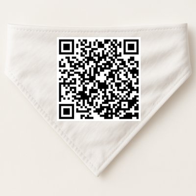 God Is Greater QR Code USA-Made Doggie Bandana