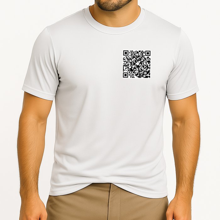 God Is Greater QR Code Performance Shirt
