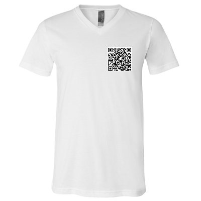 God Is Greater QR Code V-Neck T-Shirt