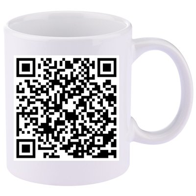 God Is Greater QR Code 11oz C Handle Ceramic Mug