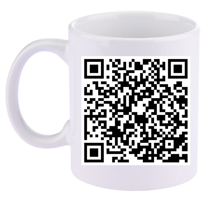 God Is Greater QR Code 11oz C Handle Ceramic Mug