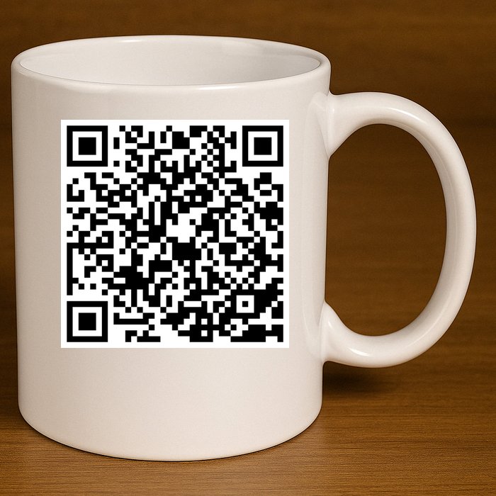God Is Greater QR Code 11oz C Handle Ceramic Mug