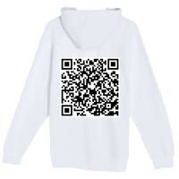 God Is Greater QR Code Premium Pullover Hoodie