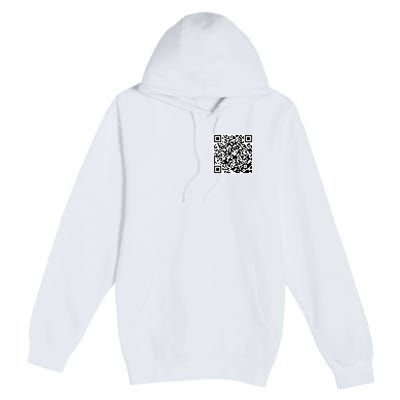 God Is Greater QR Code Premium Pullover Hoodie