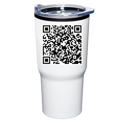 God Is Greater QR Code Tumbler