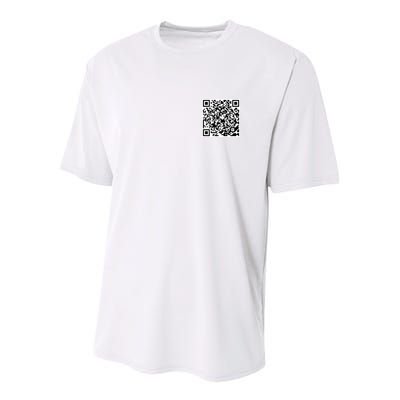 God Is Greater QR Code Youth Performance Sprint T-Shirt