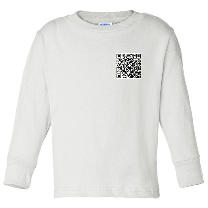 God Is Greater QR Code Toddler Long Sleeve Shirt