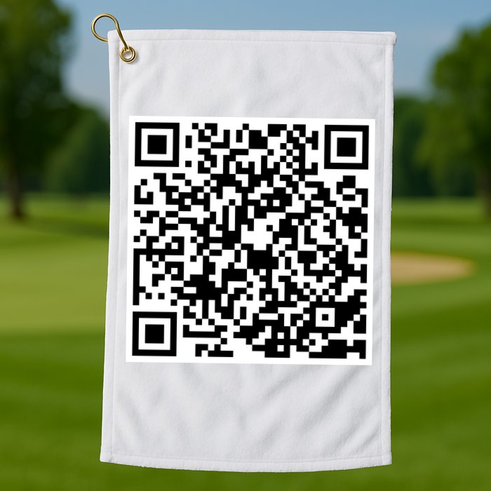 God Is Greater QR Code Golf Towel