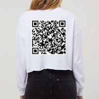 God Is Greater QR Code Cropped Pullover Crew