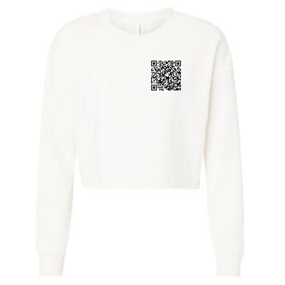 God Is Greater QR Code Cropped Pullover Crew