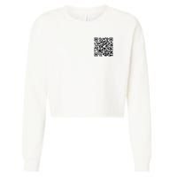 God Is Greater QR Code Cropped Pullover Crew