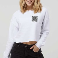 God Is Greater QR Code Cropped Pullover Crew