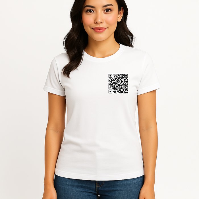 God Is Greater QR Code Womens T-Shirt
