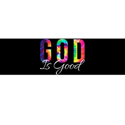 God Is Good Bible Verse Psalm Christian Faith Jesus Tie Dye Bumper Sticker