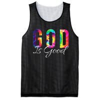 God Is Good Bible Verse Psalm Christian Faith Jesus Tie Dye Mesh Reversible Basketball Jersey Tank