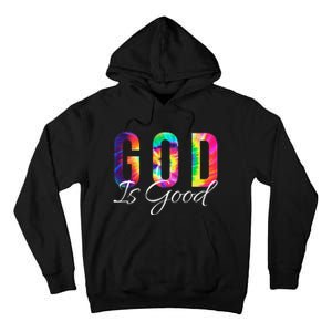 God Is Good Bible Verse Psalm Christian Faith Jesus Tie Dye Tall Hoodie