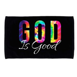 God Is Good Bible Verse Psalm Christian Faith Jesus Tie Dye Microfiber Hand Towel