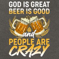 God Is Great Beer Is Good And People Are Crazy Cotton Canvas Backpack