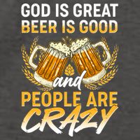 God Is Great Beer Is Good And People Are Crazy Vector Backpack