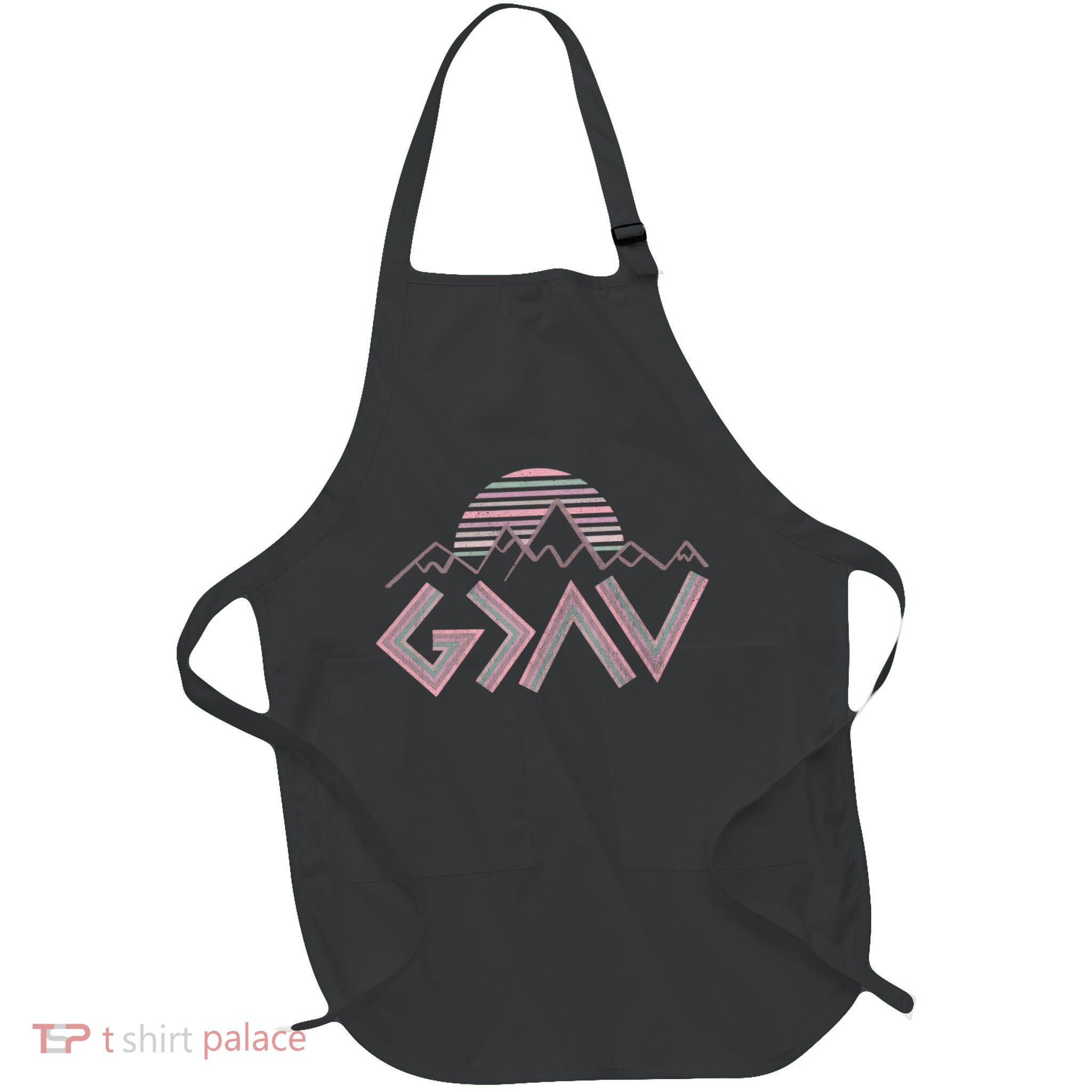 God Is Greater Than The Highs And Lows Religious Full-Length Apron With Pockets
