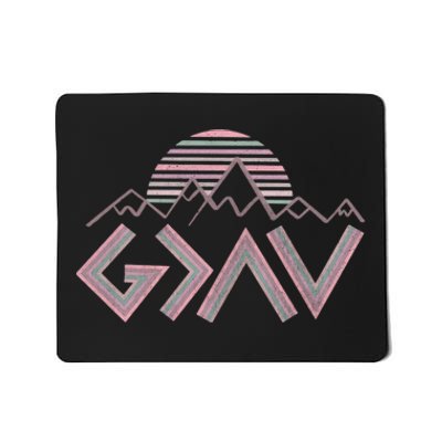 God Is Greater Than The Highs And Lows Religious Mousepad