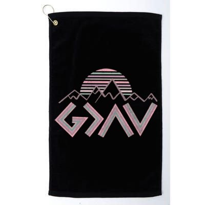 God Is Greater Than The Highs And Lows Religious Platinum Collection Golf Towel