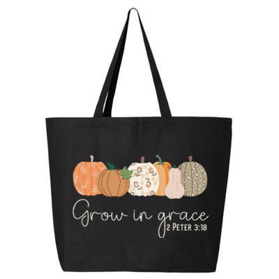 Grow In Grace Pumpkins Fall Thanksgiving Christian Religious 25L Jumbo Tote