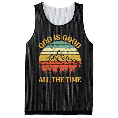 God Is Good All The Time Worship Preachers Christian  Mesh Reversible Basketball Jersey Tank