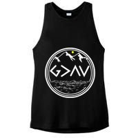 God Is Greater Than The Highs And Lows  Ladies PosiCharge Tri-Blend Wicking Tank