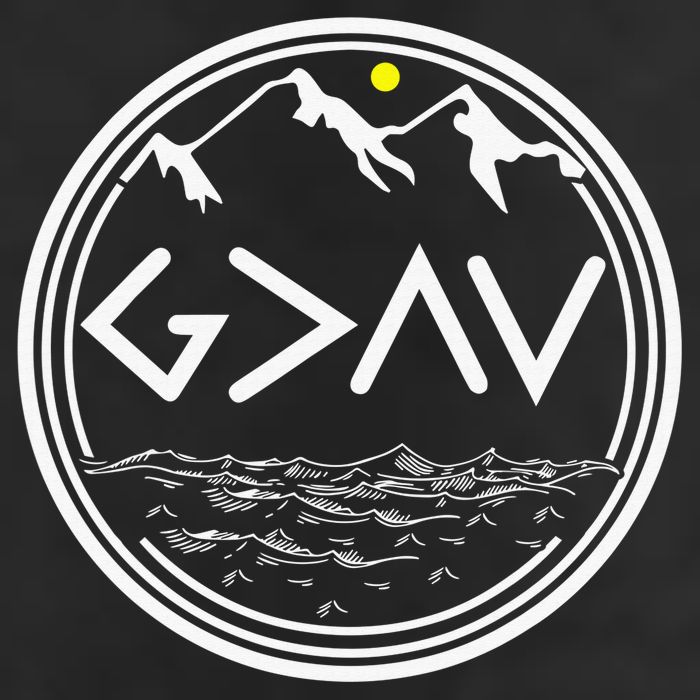 God Is Greater Than The Highs And Lows  Garment-Dyed Fleece Hoodie