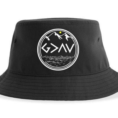 God Is Greater Than The Highs And Lows  Sustainable Bucket Hat