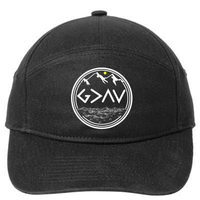 God Is Greater Than The Highs And Lows  7-Panel Snapback Hat