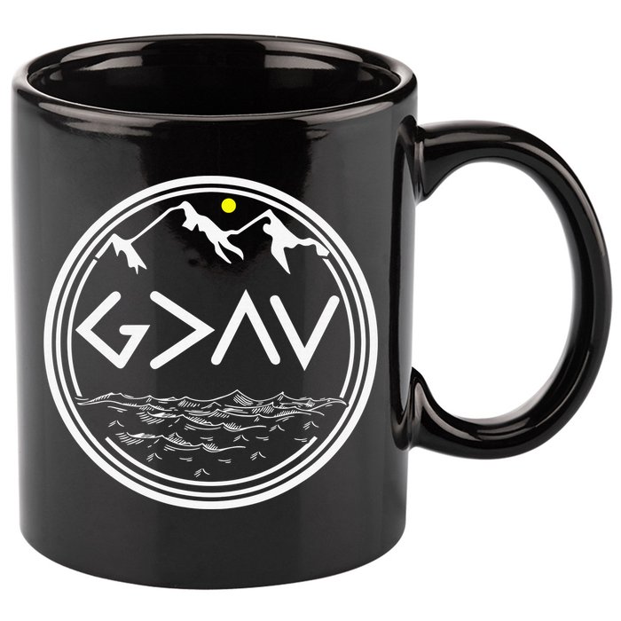 God Is Greater Than The Highs And Lows  11oz C Handle Ceramic Mug
