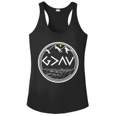 God Is Greater Than The Highs And Lows  Ladies PosiCharge Competitor Racerback Tank