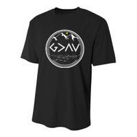 God Is Greater Than The Highs And Lows  Youth Performance Sprint T-Shirt