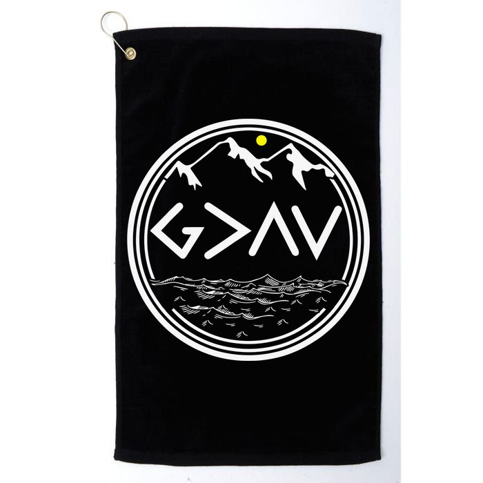 God Is Greater Than The Highs And Lows  Golf Towel