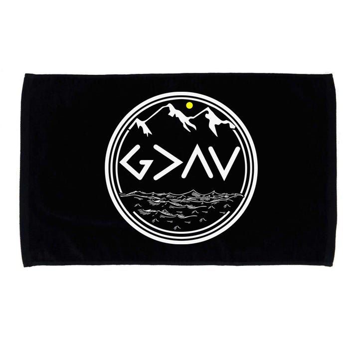 God Is Greater Than The Highs And Lows  Microfiber Hand Towel