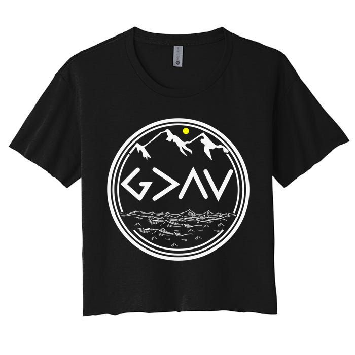 God Is Greater Than The Highs And Lows  Crop Top