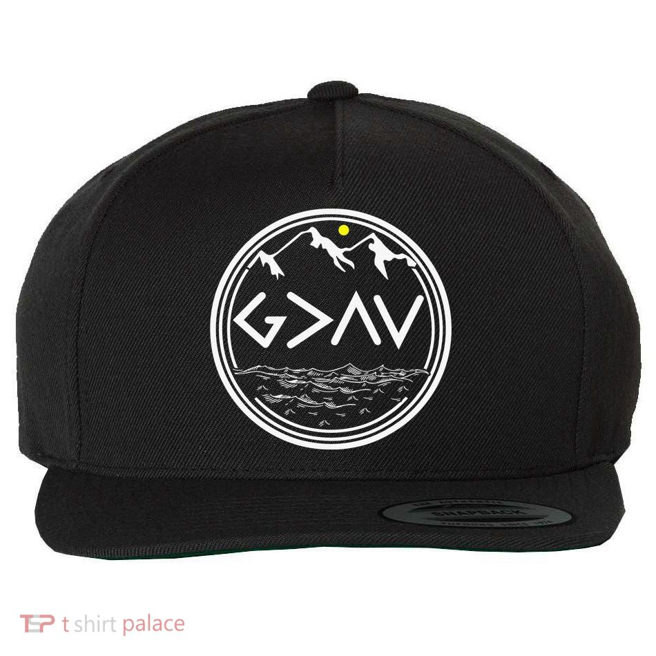 God Is Greater Than The Highs And Lows  Wool Snapback Cap