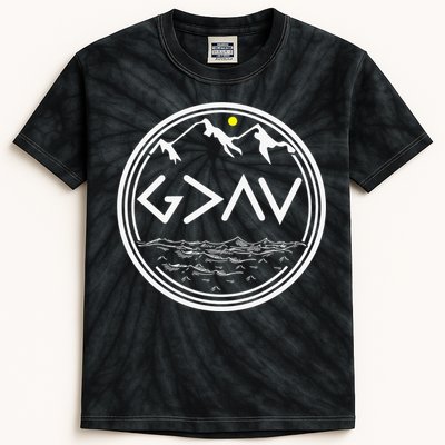 God Is Greater Than The Highs And Lows  Kids Tie-Dye T-Shirt