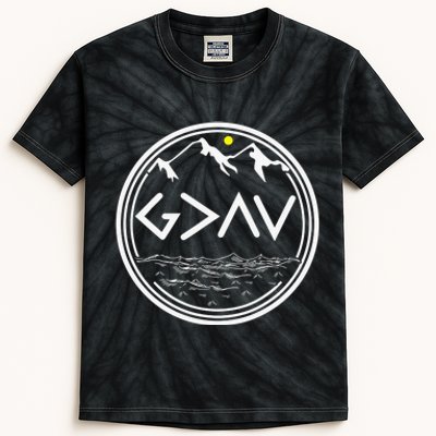 God Is Greater Than The Highs And Lows  Kids Tie-Dye T-Shirt