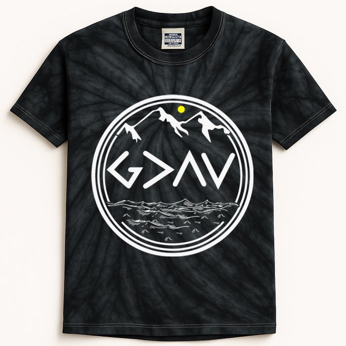 God Is Greater Than The Highs And Lows  Kids Tie-Dye T-Shirt