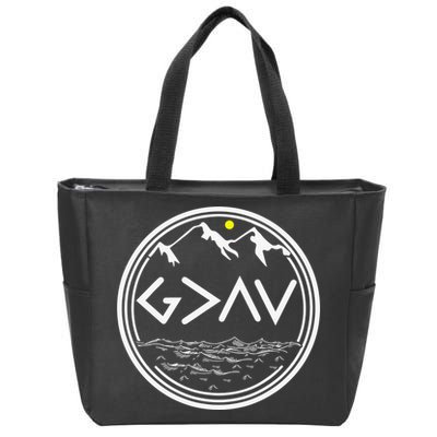 God Is Greater Than The Highs And Lows  Zip Tote Bag