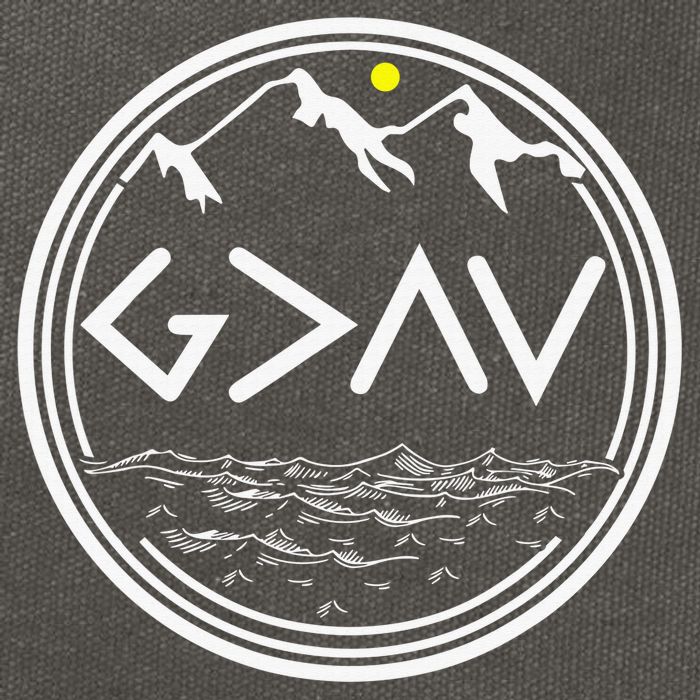 God Is Greater Than The Highs And Lows  Cotton Canvas Backpack