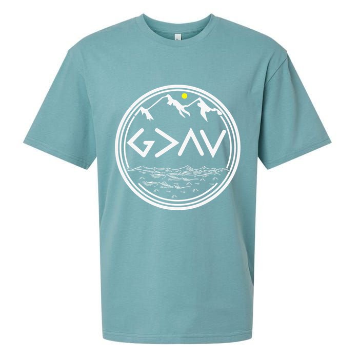 God Is Greater Than The Highs And Lows  Sueded Cloud Jersey T-Shirt
